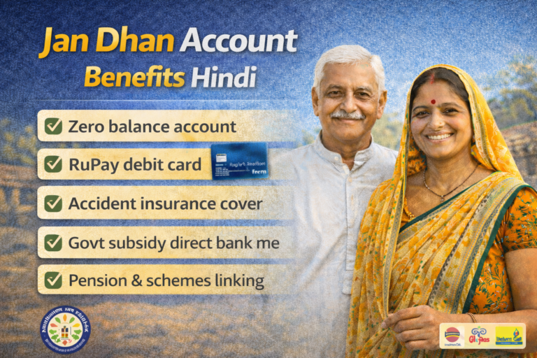 Jan Dhan Account Benefits Hindi