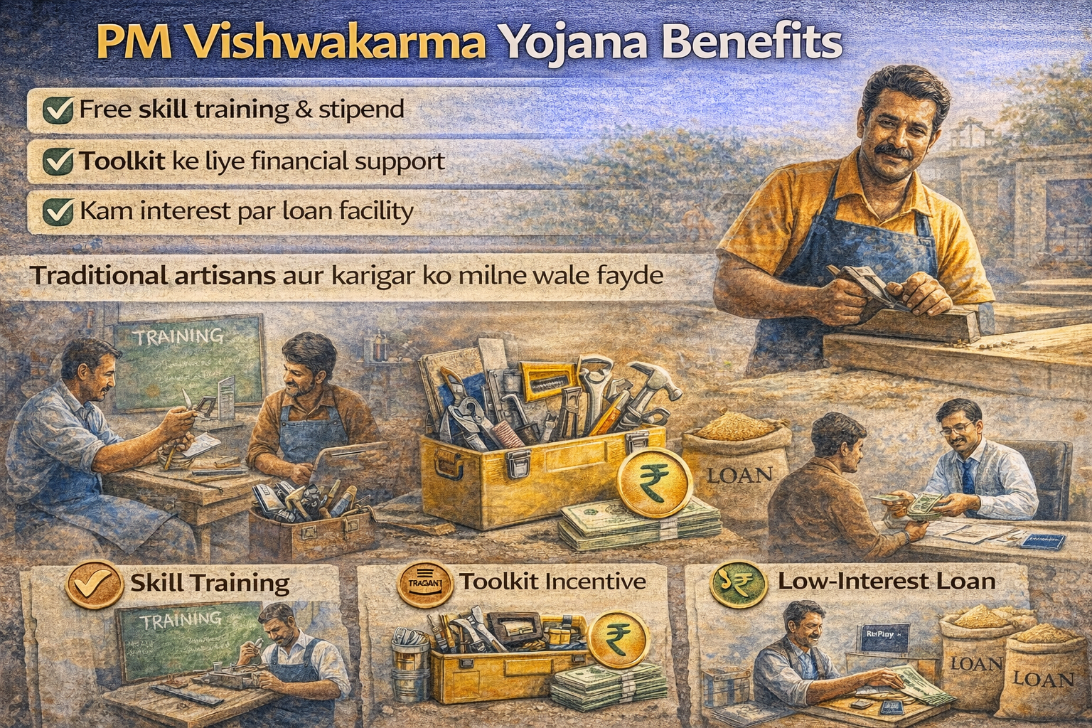 PM Vishwakarma Yojana Benefits