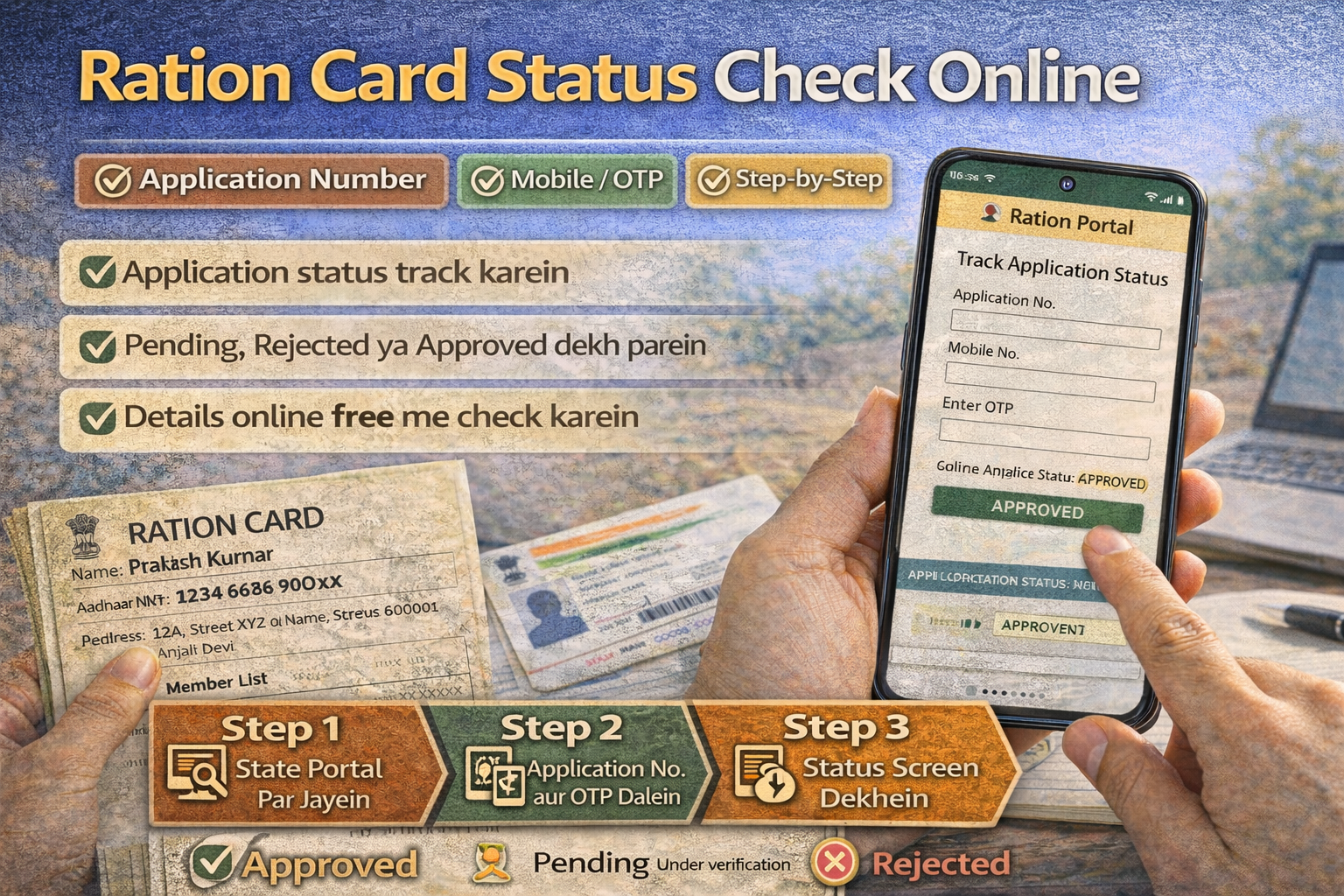 Ration Card Status Check Online