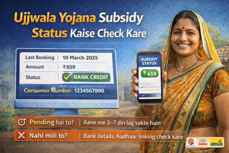 Ujjwala Yojana Subsidy Status Kaise Check Kare